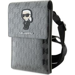 Karl Lagerfeld Karl Lagerfeld Torebka KLWBSAKHPKG srebrny/silver Saffiano Monogram Ikonik