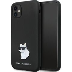 Karl Lagerfeld Karl Lagerfeld KLHCN61SMHCNPK iPhone 11 / Xr 6.1" czarny/black hardcase Silicone C Metal Pin