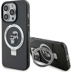 Karl Lagerfeld Karl Lagerfeld KLHMP15XHMRSKCK iPhone 15 Pro Max 6.7" czarny/black hardcase Ring Stand Karl&Choupettte MagSafe