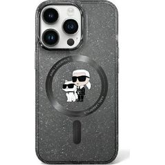 Karl Lagerfeld Karl Lagerfeld KLHMN61HGKCNOK iPhone 11 / Xr 6.1" czarny/black hardcase Karl&Choupette Glitter MagSafe