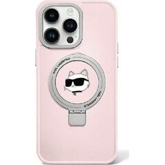 Karl Lagerfeld Karl Lagerfeld KLHMP15LHMRSCHP iPhone 15 Pro 6.1" różowy/pink hardcase Ring Stand Choupette Head MagSafe