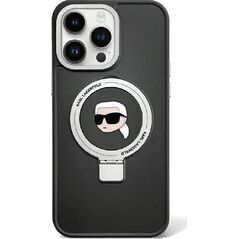 Karl Lagerfeld Karl Lagerfeld KLHMP15SHMRSKHK iPhone 15 6.1" czarny/black hardcase Ring Stand Karl Head MagSafe