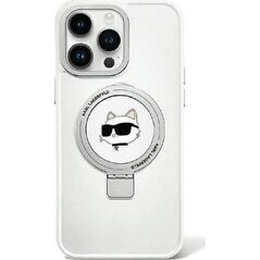 Karl Lagerfeld Karl Lagerfeld KLHMP15XHMRSCHH iPhone 15 Pro Max 6.7" biały/white hardcase Ring Stand Choupette Head MagSafe