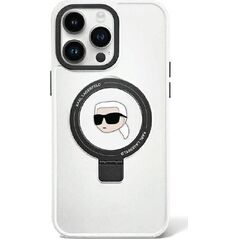 Karl Lagerfeld Karl Lagerfeld KLHMP15XHMRSKHH iPhone 15 Pro Max 6.7" biały/white hardcase Ring Stand Karl Head MagSafe