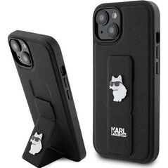 Karl Lagerfeld Karl Lagerfeld KLHCP15MGSACHPK iPhone 15 Plus 6.7" czarny/black hardcase Gripstand Saffiano Choupette Pins