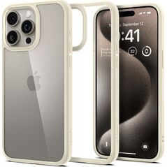 Spigen Spigen Crystal Hybrid, mute beige - iPhone 15 Pro Max