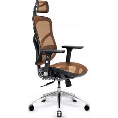 Krzesło biurowe Diablo Chairs Fotel ergonomiczny Diablo V-Basic: czarno-pomarańczowy