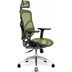 Krzesło biurowe Diablo Chairs Fotel ergonomiczny Diablo V-Basic: czarno-zielony