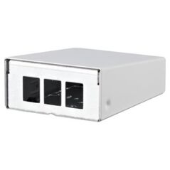 Metz METZ CONNECT Obudowa AP Keystone 3-portowa czysta biel RAL9010