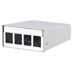 Metz METZ CONNECT Obudowa AP Keystone 4-portowa czysta biel RAL9010