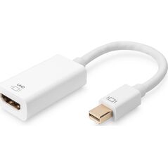 Adapter AV Digitus Adap Digitus Activ mini DPtoHDMI Typ A St/Bu, 0,2m