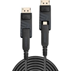 Kabel Lindy Cable Lindy Fibre Optic Hybrid DP 1.4 30m