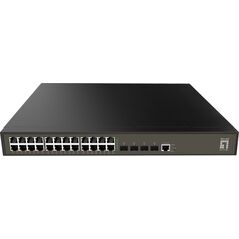 Switch LevelOne LevelOne GEL-2871 łącza sieciowe Zarządzany L2+ Gigabit Ethernet (10/100/1000) 1U Czarny