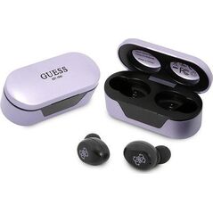 Słuchawki Guess GUTWST31EU liliowe