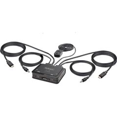 Adapter USB StarTech Cable StarTech KVM 2-Port USB-C DP Switch 4K