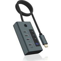 HUB USB Icy Box Hub IB-HUB1454-C31 4 port Type C HUB z 24W PSU