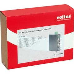 Switch Roline Przełącznik przemysłowy ROLINE, 6x RJ-45, 2x ST, niezarządzalny