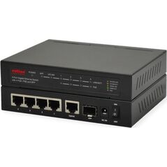 Switch Roline ROLINE Gigabit Ethernet Switch 6 portów (5x 10/100/1000 + 1x SFP, 4x PoE+)