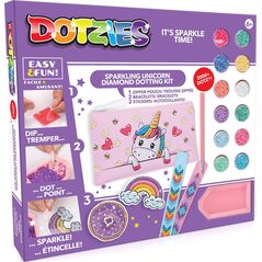 DIAMOND DOTZ Diamond Dotz Unicorn Activity Diamentowa Mozaika Zestaw DTZ10012