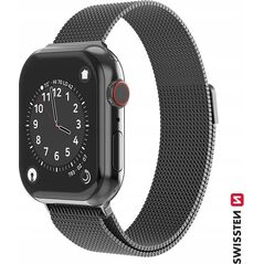 Swissten Mesh band for apple watch 42-44 mm black