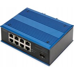 Switch Digitus DIGITUS Switch Ind. 8-Port Gigabit Unmanaged blau