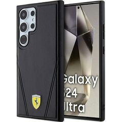 Ferrari Ferrari FEHMS24LP3BAK S24 Ultra S928 czarny/black hardcase Hot Stamp V Lines MagSafe