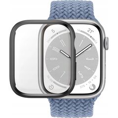PanzerGlass PanzerGlass ™ Screen Protector Full Body Apple Watch Series 9 with D3O | 41mm | Black, Transparent, Apple, Apple - Watch, Series 2023 41mm, Tempered glass, Polyethylene terephthalate (PET), Scratch resistant, Shock resistant, Full adhesive