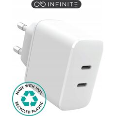 Ładowarka eStuff eSTUFF ES637035-BULK ładowarka do urządzeń przenośnych Smartfon Biały Prąd przemienny Szybkie ładowanie Wewnętrzna