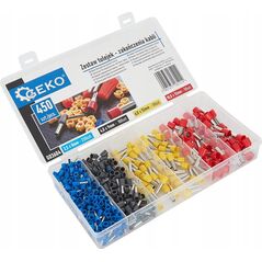 Geko Zestaw tulejek - zakończenia kabli 450szt. (100)