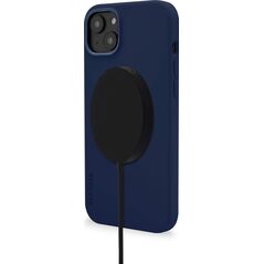 Decoded Decoded AntiMicrobial Silicone Backcover iP 14 Plus Navy Peony