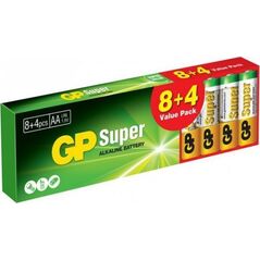 GP BATERIA SUPER ALKALINE AA LR6 1.5V 12 SZTUK