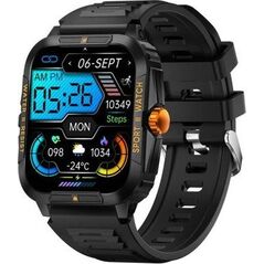 Smartwatch Colmi P76 Czarno-pomarańczowy  (P76 Black orange)