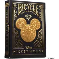 Bicycle Karty Black & Gold Mickey