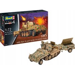 Revell Model plastikowy SWS W/Flak43 & SD AH58 Ammo Trailer