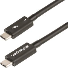 Kabel USB StarTech Thunderbolt - Thunderbolt 0.5 m Czarny (TBLT4MM50CM)