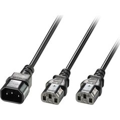 Kabel zasilający Lindy CABLE POWER C14 TO 2 X C13/1M 30363 LINDY
