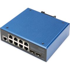 Switch Digitus Digitus Przemysłowy przełącznik zarządzalny Gigabit Ethernet L2, 8+2 porty
