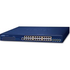Switch Planet PLANET Layer 3 24-Port 10/100/1000T Zarządzany L3 Gigabit Ethernet (10/100/1000) 1U Niebieski