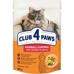 Synteza CLUB4Ł KOT sasz.80g HAIRBALL CONTROL /24