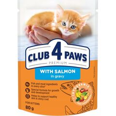Synteza CLUB4Ł KOT sasz.80g  KITTEN ŁOSOŚ         w sosie /24
