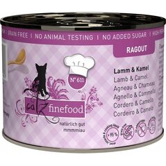 Catz Finefood Catz Finefood Ragout N.611 Jagnięcina i Wielbłąd puszka 190g