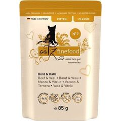 Catz Finefood Catz Finefood Classic Kitten N07 Wołowina Cielęcina 85g