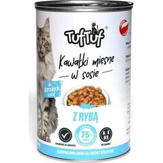 BULT TUF TUF Karma dla kota Kawałki Mięsne z Rybą 415g