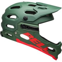 Bell Kask full face BELL SUPER 3R Rozmiar kasku: M(55-59 cm), Wybierz kolor: Matte Dark Green Infrared