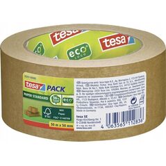 Tesa TAŚMA PAKOWA PAPIER STANDARD ECO LOGO 50M:50MM BRĄZOWA