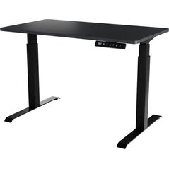 Biurko Cama Meble Biurko z elektryczną regulacją wysokości MOON 121x67x72-120 czarny/antracyt