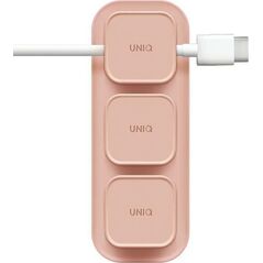 Uniq UNIQ Pod Mag magnetyczny organizer do kabli + baza różowy/blush pink