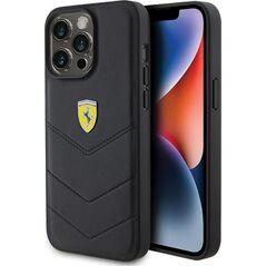 Ferrari Ferrari FEHCP15XRDUK iPhone 15 Pro Max 6.7" czarny/black hardcase Quilted Metal Logo