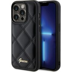 Guess Guess GUHCP15XPSQSQSK iPhone 15 Pro Max 6.7" czarny/black hardcase Quilted Metal Logo