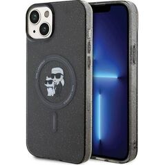 Karl Lagerfeld Karl Lagerfeld KLHMP15MHGKCNOK iPhone 15 Plus / 14 Plus 6.7" czarny/black hardcase Karl&Choupette Glitter MagSafe